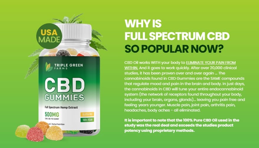 Triple Green Farms CBD Gummies